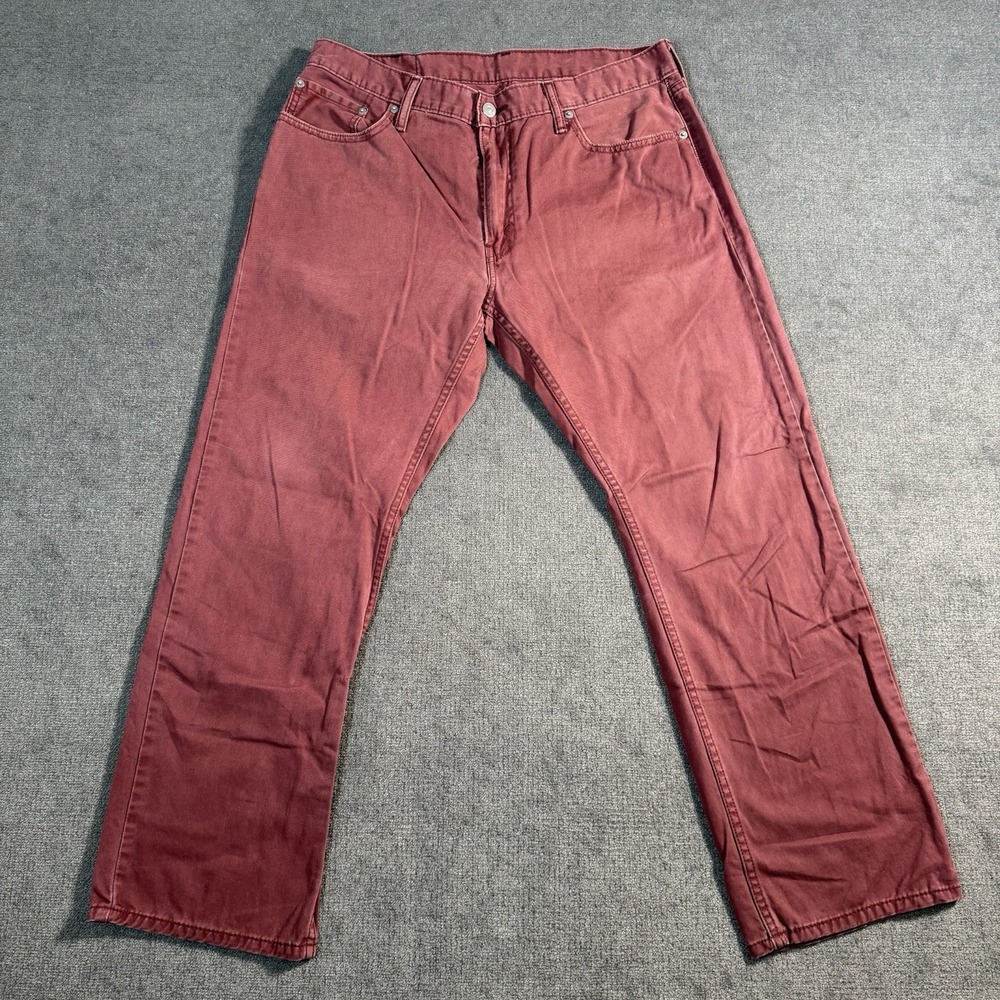 Levi's 541 Jeans Men's Size 36x30 Athletic Fit Medium Wash Red Denim